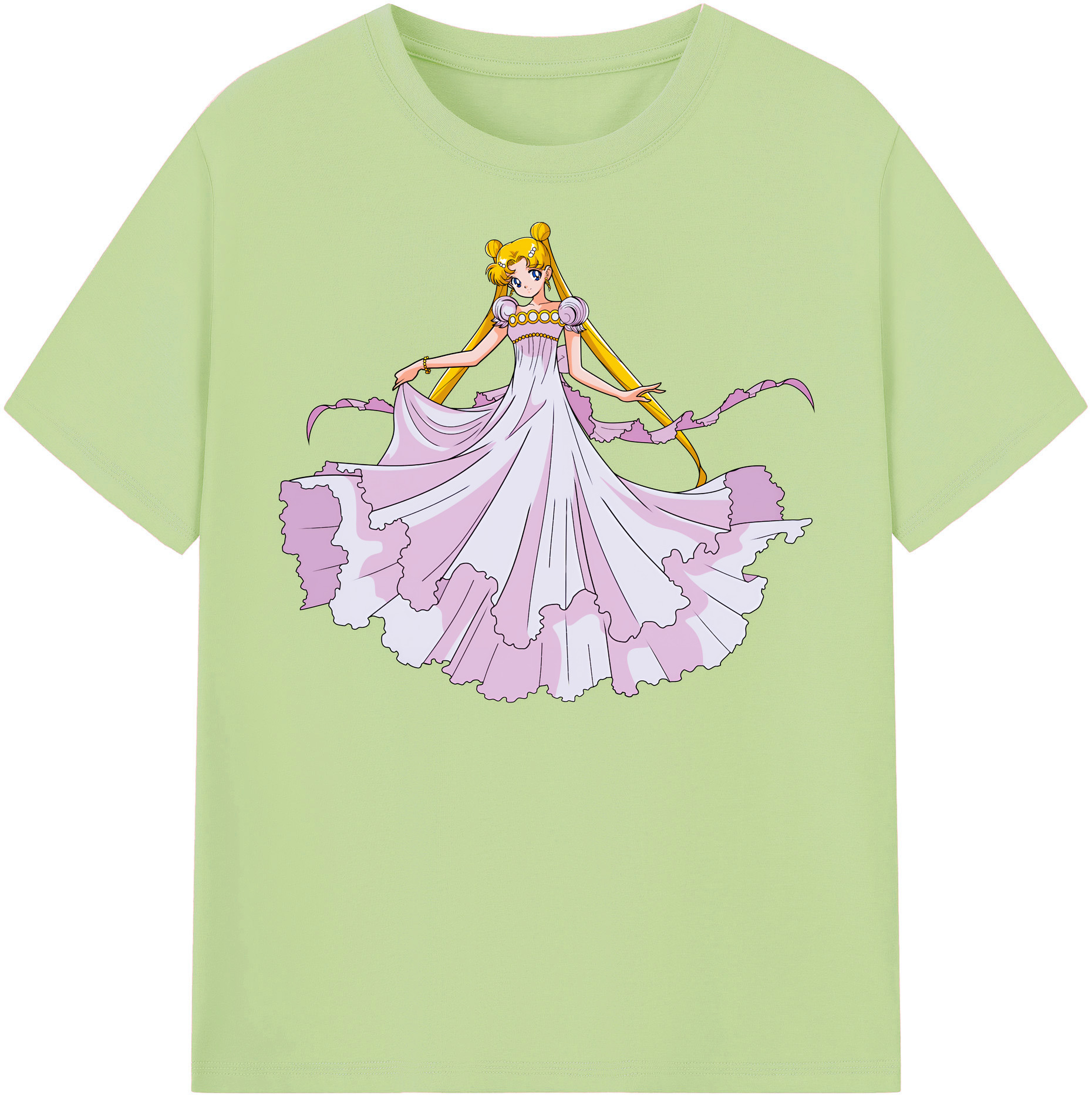 （画像用） 美少女戦士セーラームーン 愛野 美奈子 あいの みなこ Sailor Moon Aino Minako 綿100％半袖Tシャツ（フロントプリント）